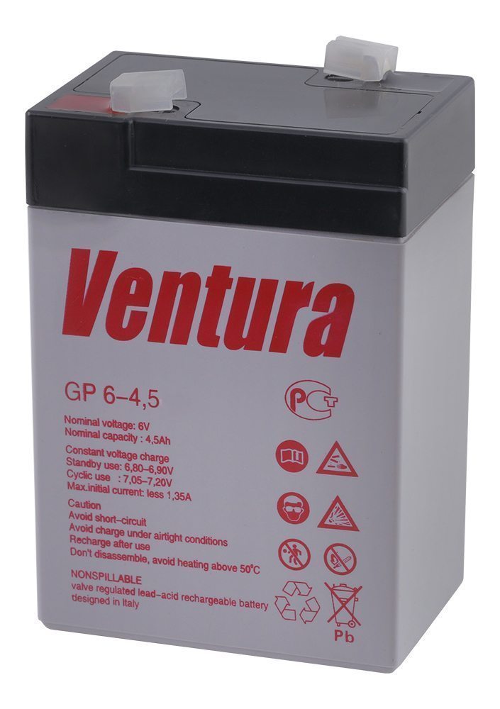 Аккумулятор GP-6-4.5-S (6V4.5A) (Ventura)